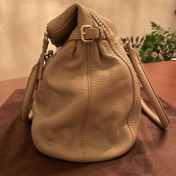 Kate Spade Leather Taupe Fold-over Bag - Picture 8 of 12